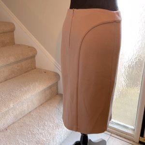 Giorgio Armani stretch wool skirt EU42 Gorgeous Neutral